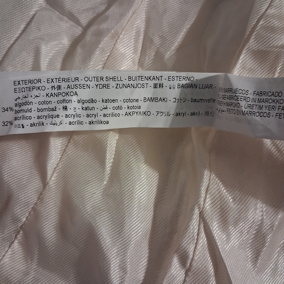 Tweed Cream Double-Breasted Women's Blazer Size XS - Picture 15 of 16